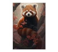 Puzzles 38x26cm/1000pcs pour Adolescents Red Panda in Forest Nature Puzzles À Monter Soi-même, Jouets De Course À La Main, Une Offre Idéale comme Cadeau pour Toute La Famille 38x26cm/1000pcs