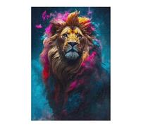 Puzzles 38x26cm/1000pcs pour Adolescents Regal Lion Puzzles pour Adultes Jeux De Famille Une Œuvre d'art À Offrir en Cadeau À Toute La Famille 38x26cm/1000pcs