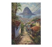 Puzzles 38x26cm/1000pcs pour Adolescents Rio De Janeiro Beauty Puzzles pour Adultes Jouets Anti-Stress Cadeaux d'anniversaire pour Les Amis Et La Famille 38x26cm/1000pcs