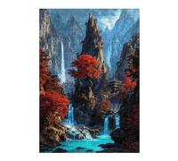 Puzzles 38x26cm/1000pcs pour Adolescents Sanctuary of The Crimson Falls Puzzles pour Adultes, Jouet, Décoration Murale, Une Œuvre d'art, Défi Éducatif 38x26cm/1000pcs