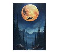 Puzzles 38x26cm/1000pcs pour Adolescents Santas Night Flight Christmas Puzzles pour Adultes Jeux De Société pour S'amuser en Famille Un pour Les Jeux 38x26cm/1000pcs