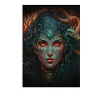Puzzles 38x26cm/1000pcs pour Adolescents Serpent Enigma Portrait Puzzle pour Adultes Jeu De Réflexion Analyse Et Logique Cadeaux pour Amis Et Famille 38x26cm/1000pcs