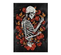 Puzzles 38x26cm/1000pcs pour Adolescents Skull Monarch Butterfly Puzzle Adulte Jeu Manuel D'assemblage De Motifs pour Les Jeux 38x26cm/1000pcs