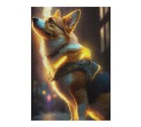 Puzzles 38x26cm/1000pcs pour Adolescents Steampunk Corgi Dog Puzzle pour Adultes Jeux De Détente Décoration Parfaite Défi Éducatif 38x26cm/1000pcs