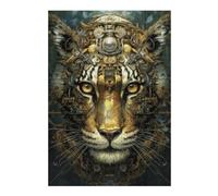 Puzzles 38x26cm/1000pcs pour Adolescents Steampunk Tiger Portrait-2 Puzzles pour Adultes À Monter Soi-même, Jouets, Décoration Parfaite, Cadeaux Anti-Stress 38x26cm/1000pcs