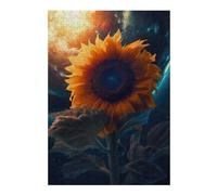 Puzzles 38x26cm/1000pcs pour Adolescents Sunflower Earth Sun Moon Puzzles pour Adultes Jouets Anti-Stress Cadeaux d'anniversaire pour Les Amis Et La Famille 38x26cm/1000pcs