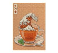Puzzles 38x26cm/1000pcs pour Adolescents Tea The Great Wave Puzzle pour Adultes Jeu De Réflexion Analyse Et Logique Cadeaux pour Amis Et Famille 38x26cm/1000pcs