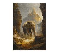 Puzzles 38x26cm/1000pcs pour Adolescents Temple Guardian Puzzles pour Adultes, Jeux De Détente, Défi Difficile, Cadeau d'anniversaire, Cadeaux, 38x26cm/1000pcs