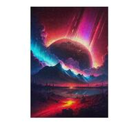 Puzzles 38x26cm/1000pcs pour Adolescents Vibrant Aurora Dreamscape Puzzles pour Adultes Jeux De Détente Découpe De Précision Défi À Compléter 38x26cm/1000pcs