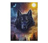 Puzzles 38x26cm/1000pcs pour Adolescents Wolf Dreamscape Puzzles pour Adultes À Monter Soi-même, Jouets, Décoration Parfaite, Cadeaux Anti-Stress 38x26cm/1000pcs