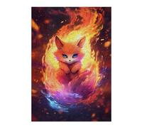 Puzzles 38x26cm/1000pcs pour Adultes Baby Kurama Nine Tail Fox Puzzle Anti-Stress, Jouet De Décoration Intérieure, Défi Éducatif 38x26cm/1000pcs