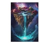 Puzzles 38x26cm/1000pcs pour Adultes Floating Island Waterfall Casse-têtes pour Adultes, Jeu De Réflexion Difficile, Cadeau d'anniversaire Unique 38x26cm/1000pcs