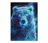 Puzzles 38x26cm/1000pcs pour Adultes Neon Spirit Bear Puzzles À Monter Soi-même, Jouets, Modèles À Assembler, Cadeaux pour Les Amis Et La Famille 38x26cm/1000pcs