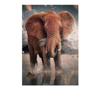 Puzzles 38x26cm/1000pcs pour Adultes The Lonely Elephant Puzzles À Monter Soi-même, Jouets, Modèles À Assembler, Cadeaux pour Les Amis Et La Famille 38x26cm/1000pcs