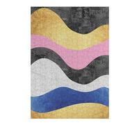 Puzzles 38x26cm/1000pcs pour Adultes Waves of Textures I Puzzle pour Adultes, Décoration Murale, Défi Difficile, pour Les Amateurs De Jeux 38x26cm/1000pcs