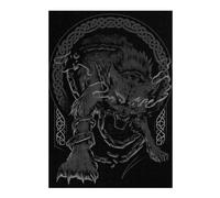 Puzzles 38x26cm/1000pcs pour Adultes Wolf Fenrir Viking Norse Puzzle pour Adultes, Jeu De Réflexion, Cadeau Amusant pour Toute La Famille Et Les Amis 38x26cm/1000pcs