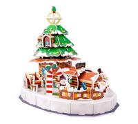 Puzzles 3D Christmas Tree House, 8.7x6, 3x7, 1 Pouce DIY Board Board House Model Model Building Kit for Kids Adults