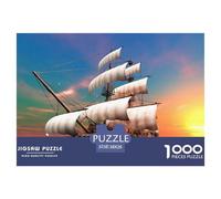 Puzzles 3D de 1000 pièces, Bateau à Voile, étanche, coloré et Stimulant
