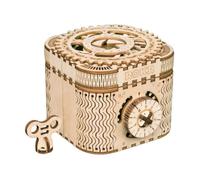 Puzzles 3D en bois pour adultes - ROBOTIME boîte au trésor - puzzle 3D - kits de modèles mécaniques - cadeau pour adolescents