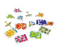 Puzzles 3D en Mousse - Ensemble De Modèles De Dinosaures Ďe Char d'avion | Jouets Đe Construction Résistants À l'usure, Petits Puzzles D́e 3,2 X 2,3 Pouces, Cadeau D̄e Décoration pour Enfant