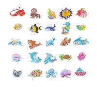 Puzzles 3D pour | 25 Pièces Activités Ludiques en Papier - Puzzle Créatif en 3D | Idéal anniversaire, maternelle, préscolaire, voyage, maison, jardin patio
