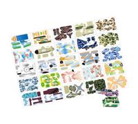 Puzzles 3D pour - 25 pièces de Papier créatif Bricolage, Jouet d'assemblage de Dessins animés éducatifs pour garçons et Filles | 8,5 cm eva 80g | Famille Salle de ole Voyage Voyage en