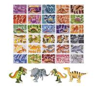 Puzzles 3D pour, 30 pièces, Animaux à Assembler, en Papier, Puzzle de Dessin animé, Jouet éducatif pour Le développement de la créativité et l'apprentissage des Sciences, Technologies, ingénie