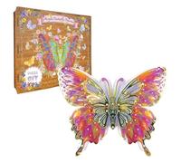 Puzzles 3D - Puzzle de bâtiment acrylique, décoration de la maison | Puzzles de papillons colorés pour la famille, les loisirs, la maison, le bureau, la fête, l'école, l'anniversaire, Noël et autres