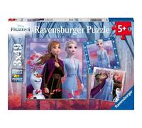 Ravensburger - Puzzle Enfant - Puzzles 3x49 p - Le Voyage Commence - Disney La Reine des Neiges 2 - Dès 5 Ans - 05011