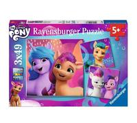Ravensburger Puzzle enfant – Magnifiques poneys My Little Pony – 3x49 pièces Dès 5 ans (05236)