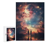Puzzles 500 PCS Galaxy Sunset Puzzles pour Adolescents Jeux Relaxants Défi Difficile Cadeaux Uniques d'anniversaire Et De Noël 500 PCS