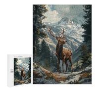 Puzzles 500 PCS pour Adolescents A Deer in The Forest Jeu De Puzzle Casse-tête Anti-Stress Stimulant À Compléter 500 PCS