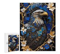 Puzzles 500 PCS pour Adolescents Abstract Eagle Kintsugi Puzzles pour Adultes Décoration Murale Jouet Difficile, Difficile, Stimulant À Compléter 500 PCS