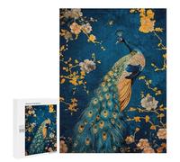 Puzzles 500 PCS pour Adolescents Abstract Peacock Kintsugi Jeu De Puzzle Casse-tête Anti-Stress Stimulant À Compléter 500 PCS