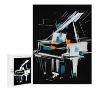 Puzzles 500 PCS pour Adolescents Abstract Piano Puzzles pour Adultes Décoration Murale Jouet Difficile, Difficile, Stimulant À Compléter 500 PCS