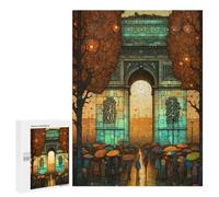 Puzzles 500 PCS pour Adolescents Arc De Triomphe Abstract 1 Puzzle Adulte Jeu Familial Une Œuvre d'art À Offrir en Cadeau À Toute La Famille 500 PCS