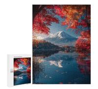 Puzzles 500 PCS pour Adolescents Autumnal Lake Reflections Puzzles pour Adultes Améliore La Mémoire Interaction Parent-Enfant Jouet Jeu Intellectuel 500 PCS