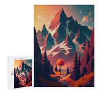 Puzzles 500 PCS pour Adolescents Autumnal Mountain Serenity Jeu De Puzzle Casse-tête Anti-Stress Stimulant À Compléter 500 PCS