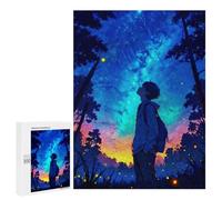 Puzzles 500 PCS pour Adolescents Beautiful Night Boy Jeu De Puzzle Casse-tête Anti-Stress Stimulant À Compléter 500 PCS