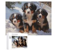 Puzzles 500 PCS pour Adolescents Bernese Mountain Dog Autum Puzzles pour Adultes - Jeux De Construction - Analyse Et Logique - Idées Cadeaux pour Toute La Famille 500 PCS