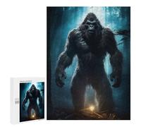 Puzzles 500 PCS pour Adolescents Bigfoot in Forest Puzzles pour Adultes Décoration Murale Jouet Difficile, Difficile, Stimulant À Compléter 500 PCS