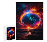 Puzzles 500 PCS pour Adolescents Black Hole on The Beach Puzzles pour Adultes - Jeux De Construction - Analyse Et Logique - Idées Cadeaux pour Toute La Famille 500 PCS