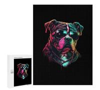 Puzzles 500 PCS pour Adolescents Boxer Dog Puzzles pour Adultes Jouets Anti-Stress Décoration Parfaite Cadeaux Anti-Stress 500 PCS