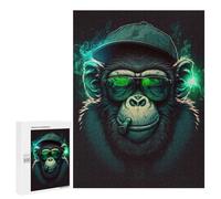 `Puzzles 500 PCS pour Adolescents Chill Monkey -8 Puzzles pour Adultes Jeux De Détente Découpe De Précision Offre Spéciale Cadeaux pour Toute La Famille 500 PCS