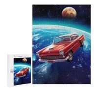 `Puzzles 500 PCS pour Adolescents Classic Car in Space Puzzles pour Adultes Jeux De Détente Découpe De Précision Offre Spéciale Cadeaux pour Toute La Famille 500 PCS