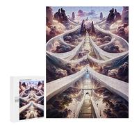 Puzzles 500 PCS pour Adolescents Cloudy Pathway to Heaven Puzzles pour Adultes Jeux Relaxants Difficulté Défi Éducatif Difficile 500 PCS