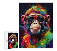 Puzzles 500 PCS pour Adolescents Cool Monkey Art Jeu De Puzzle Casse-tête Anti-Stress Stimulant À Compléter 500 PCS