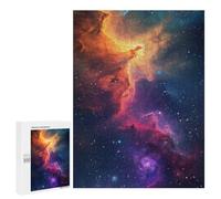 Puzzles 500 PCS pour Adolescents Cosmic Nebula Galaxy-4 Puzzles pour Adultes Améliore La Mémoire Défi Éducatif Réduction du Stress Cadeaux 500 PCS