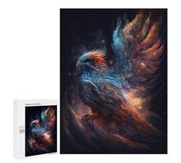 Puzzles 500 PCS pour Adolescents Cosmic Phoenix Artwork Puzzles pour Adultes Améliore La Mémoire Interaction Parent-Enfant Jouet Jeu Intellectuel 500 PCS
