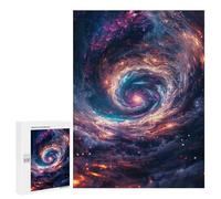 Puzzles 500 PCS pour Adolescents Cosmic Swirl Galaxy Puzzles pour Adultes Améliore La Mémoire Défi Éducatif Réduction du Stress Cadeaux 500 PCS
